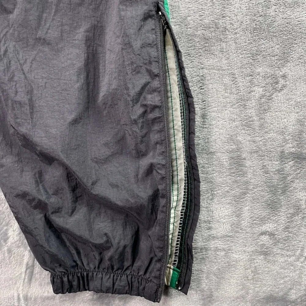 Vtg 90s‎ Adidas Windbreaker Nylon Mens Large Black Track Pants Stretch Ankle Zip